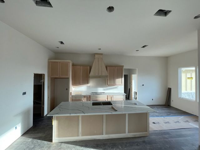 new custom kitchen with island