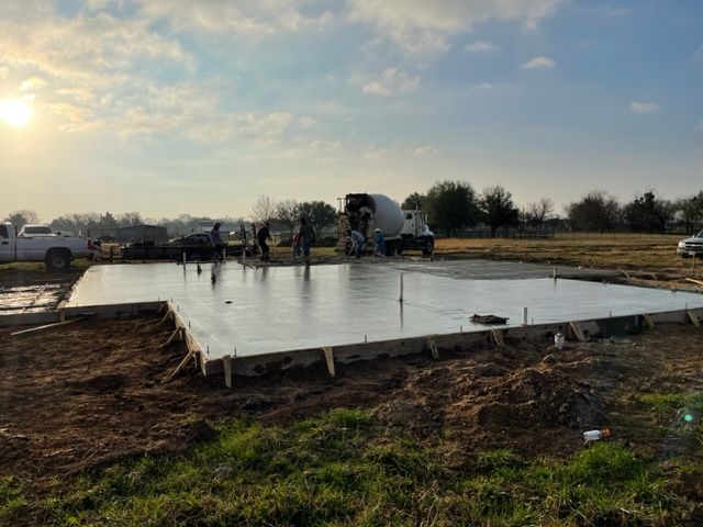 new construction concrete foundation