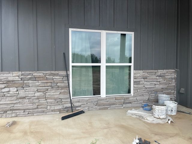 brick and siding home