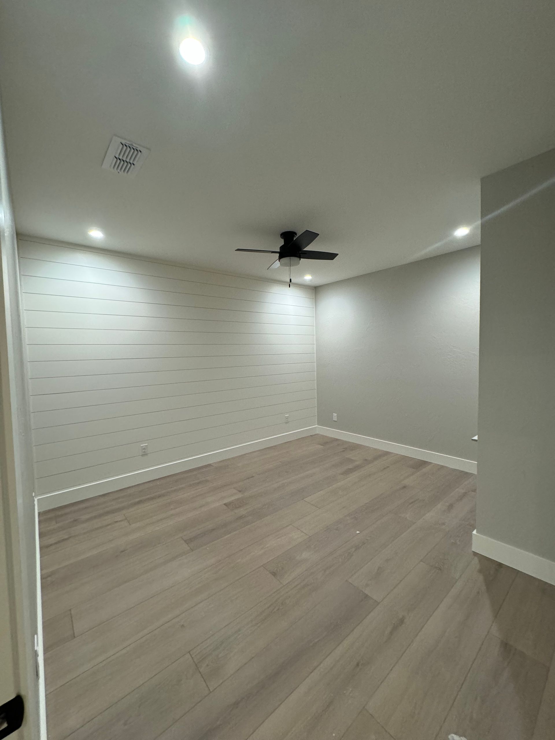 lindsey custom homes tx shiplap in bedroom