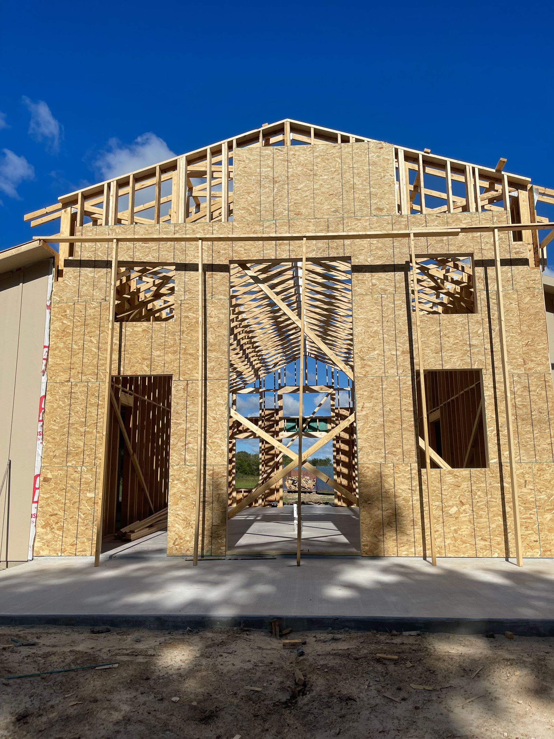 Lindsey custom homes edgewood tx frame work