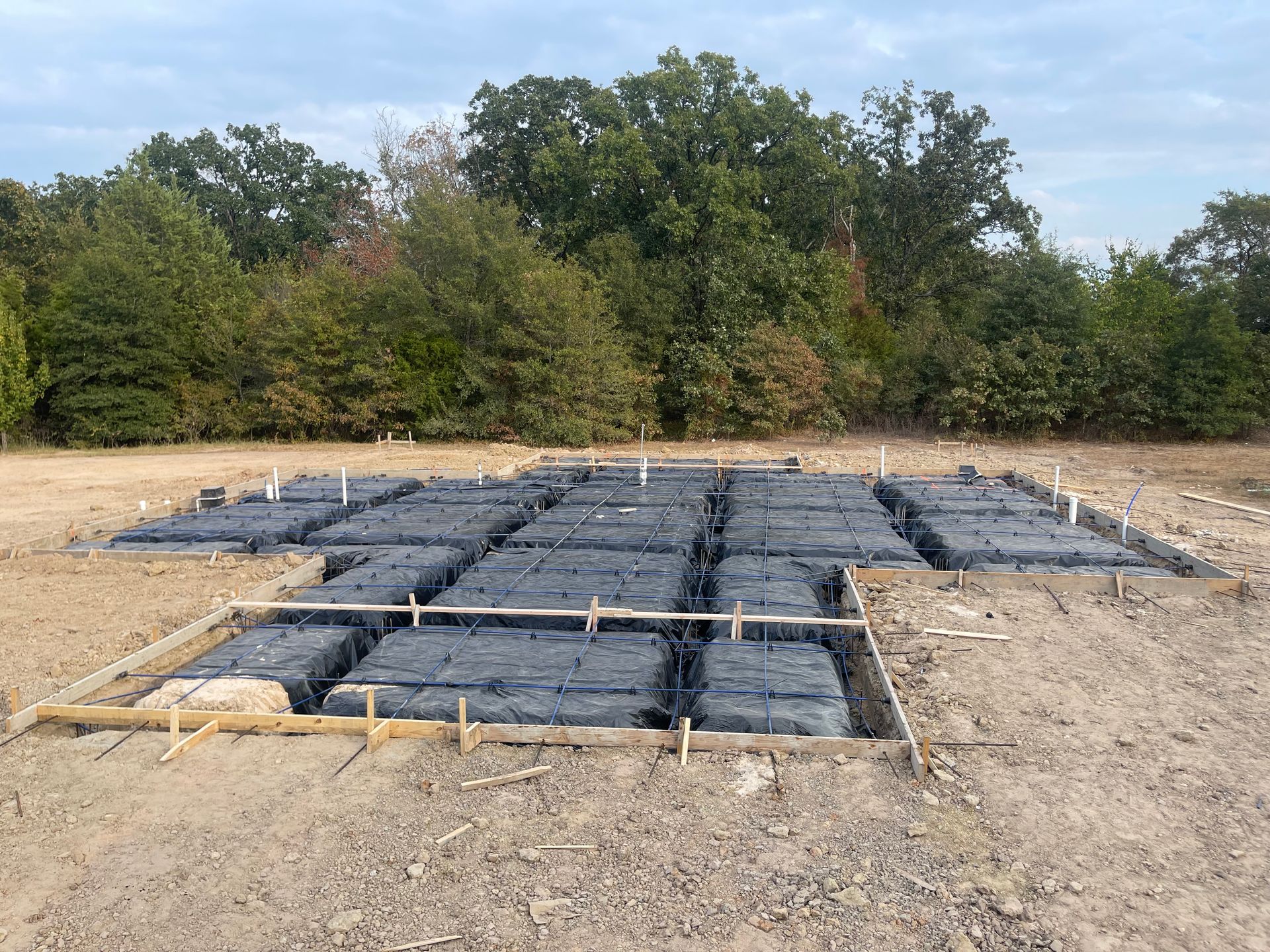 Lindsey custom homes edgewood tx laying the foundation