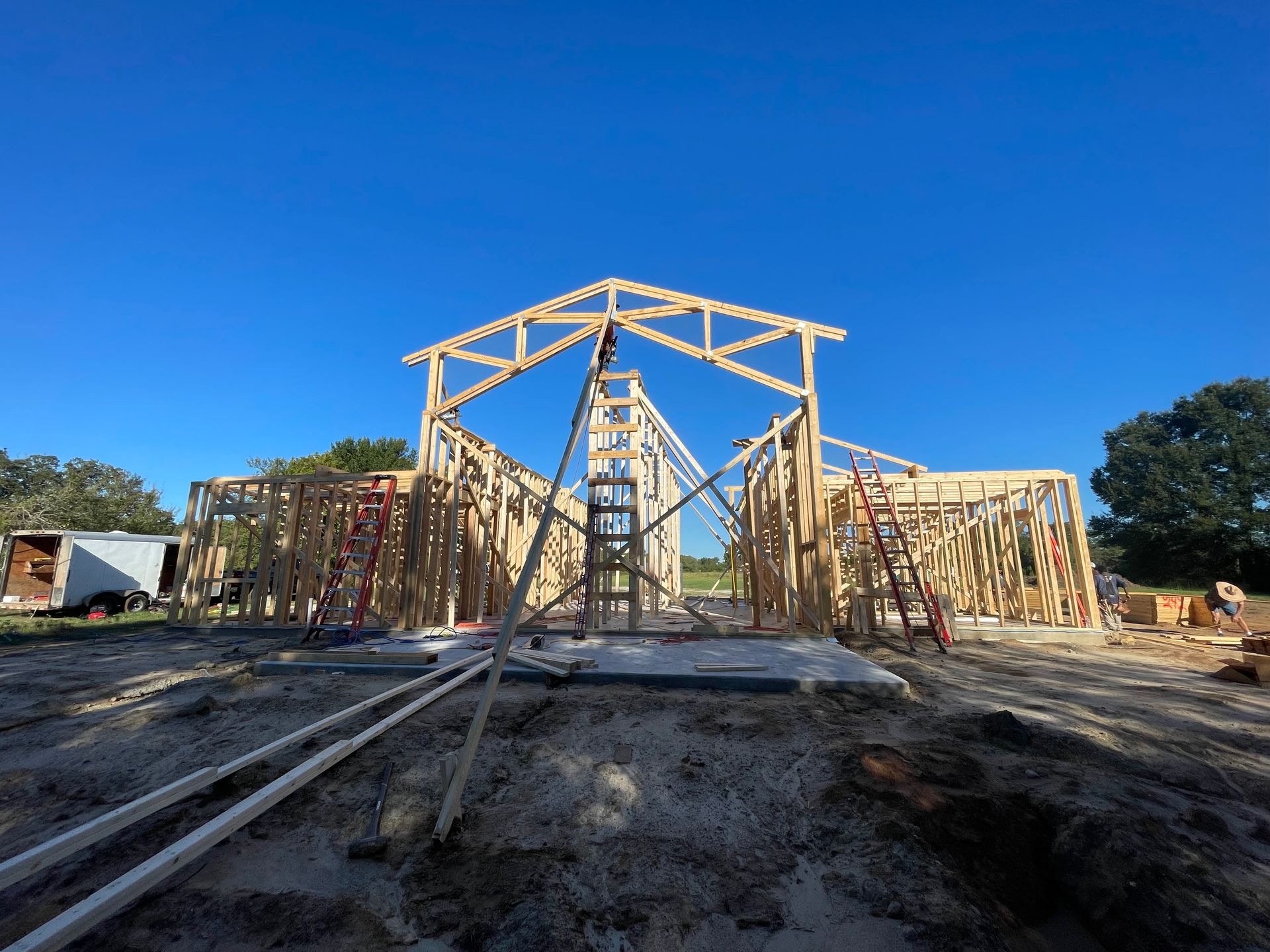 Lindsey custom homes edgewood tx frame work