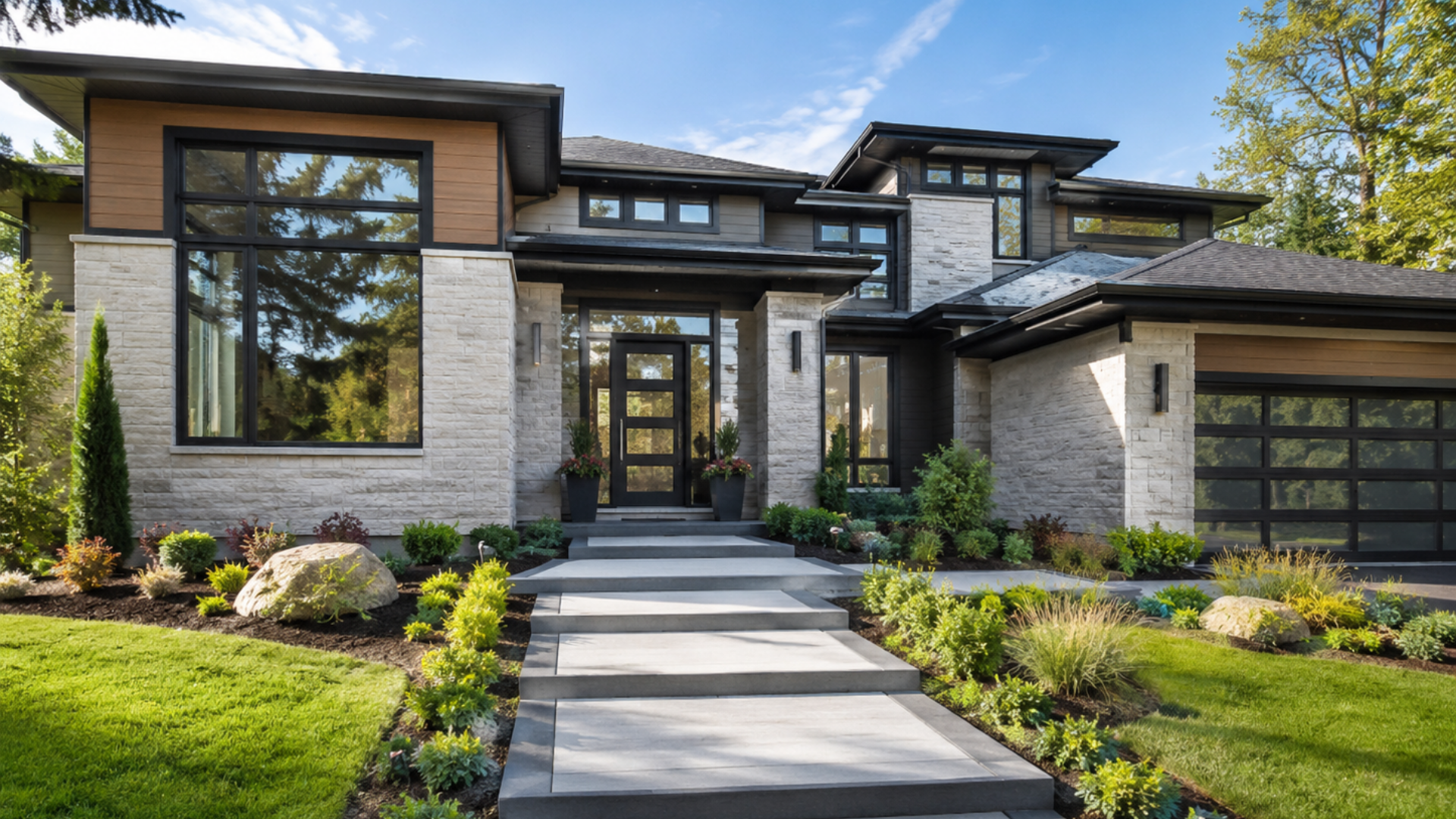 Custom home design in Belchertown MA with modern architectural features