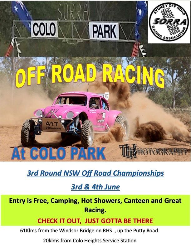 3rd Round NSW Off Road Championships 3rd & 4th June