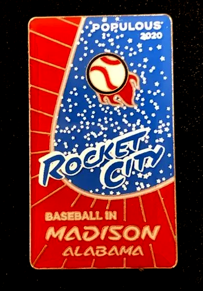 A rocket city baseball in madison alabama pin