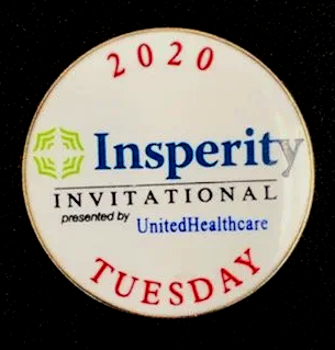 A button that says ' insperity invitational tuesday ' on it