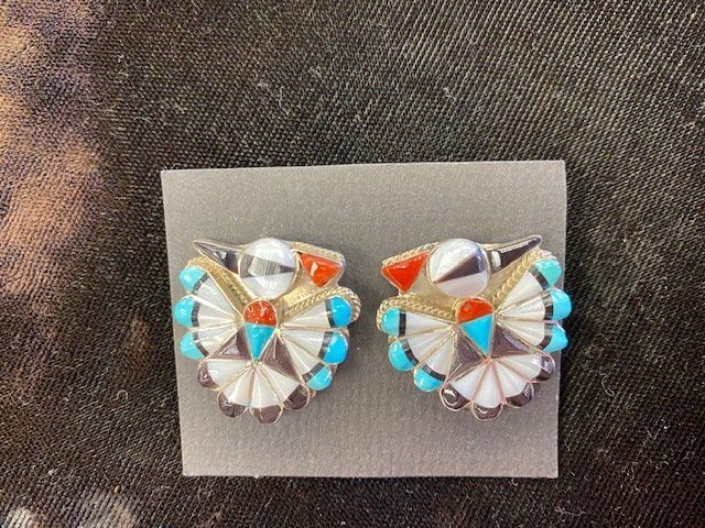 Handmade Indian Bird Design Earrings— Atlanta, GA — Aztec Jewelers