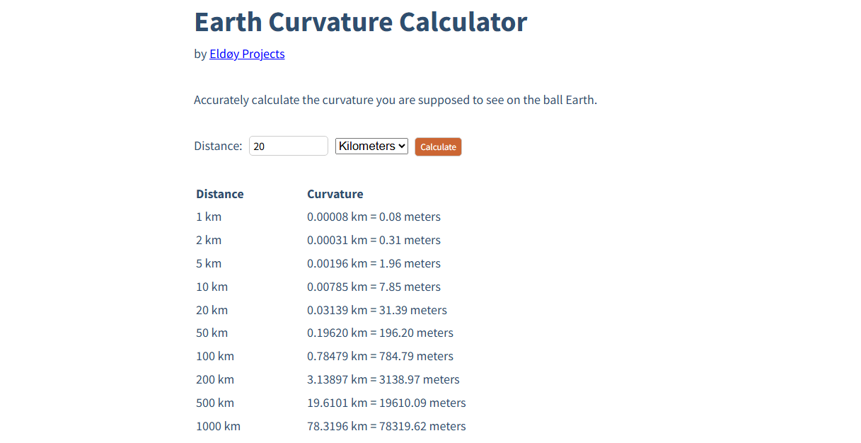 Earth Curvature