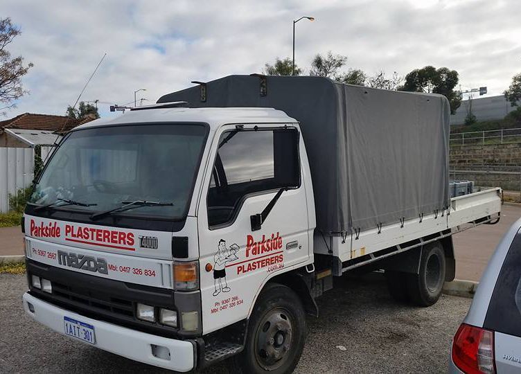 Custom truck canopy for Parkside Plasterers