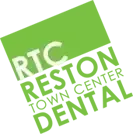 Logo for RTC Reston Town Center Dental in green and white.