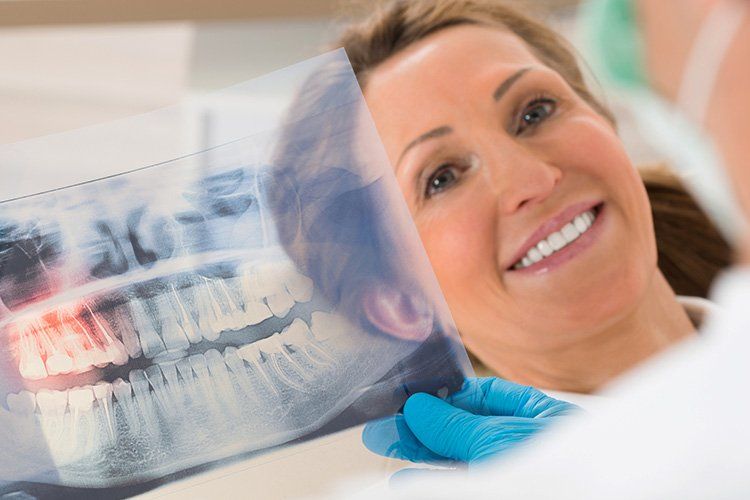 dentist checking patient x-rays | Dentist In Wellington