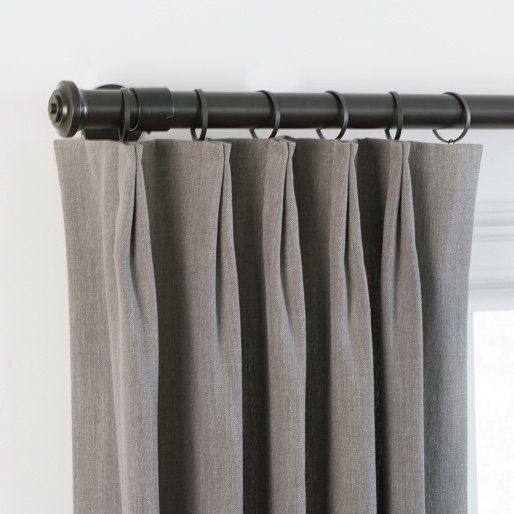 Color Ash Gray French Pleat
