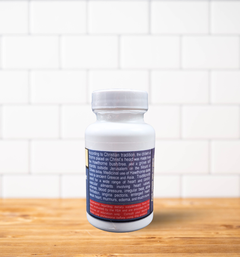 A white bottle of pills is sitting on a wooden table.