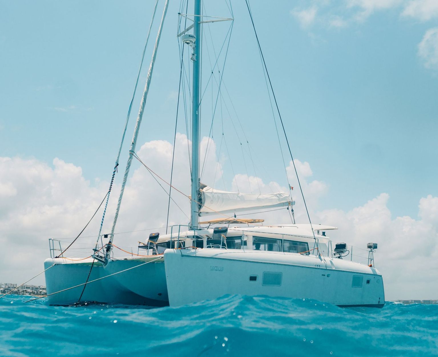 catamaran yacht in cancun