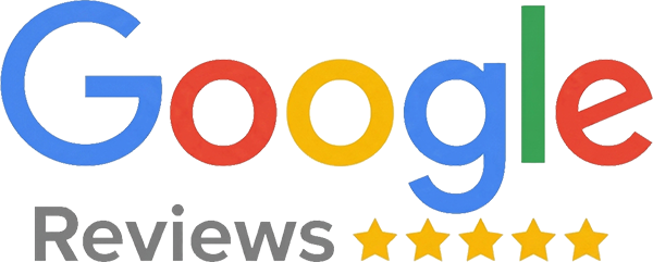 Logo di Google Recensioni con cinque stelle dorate