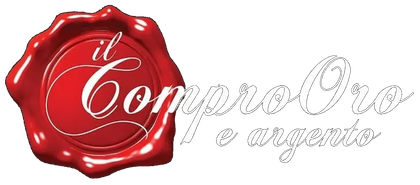 Logo con sigillo di ceralacca rossa e scritta bianca in corsivo “il Comprovino e company”