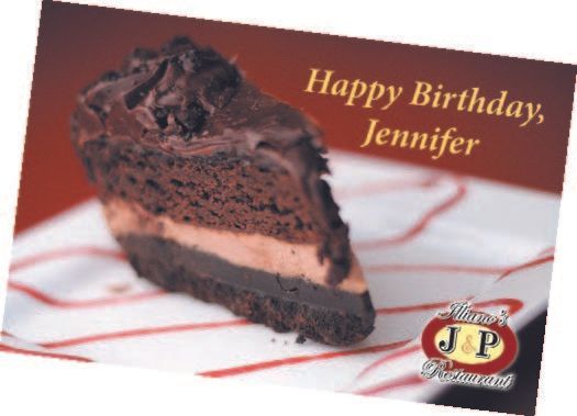 Slice of chocolate cake on a plate, with 