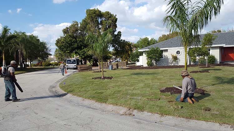 Cleaning the Lawn Area — Fort Myers, FL — Island Coast Lawn & Landscaping, Inc.