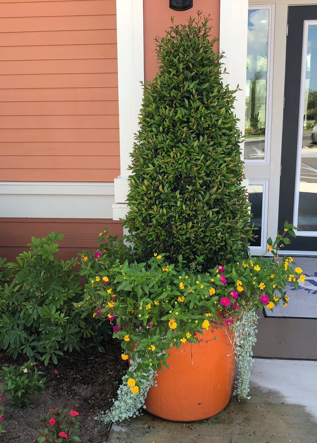 Plants on Flower Vase — Fort Myers, FL — Island Coast Lawn & Landscaping, Inc.