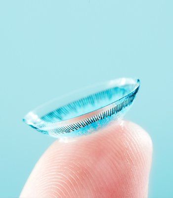Belleville Optometrist — Contact lens on finger in Belleville, IL
