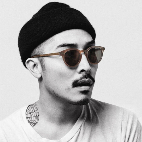 male model in sunglasses