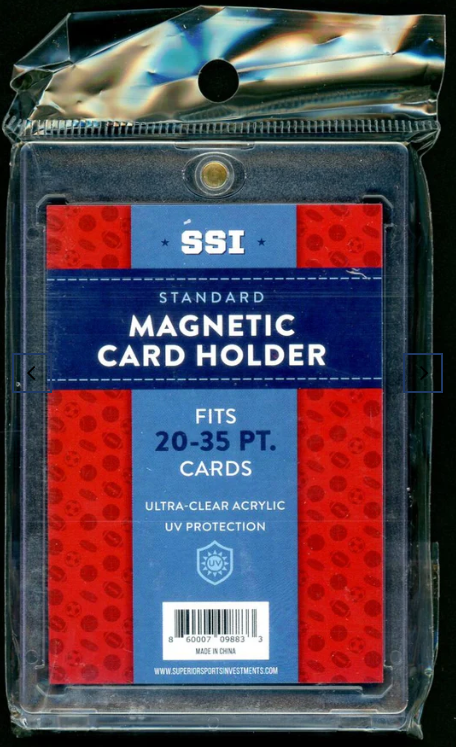 20-35 point magnetic case for sports card collecting protection