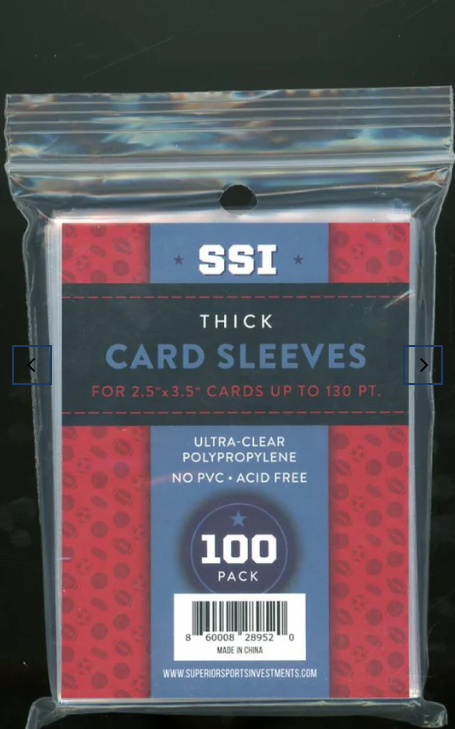 thick card sleeves penny sleeves for sports card collecting protection