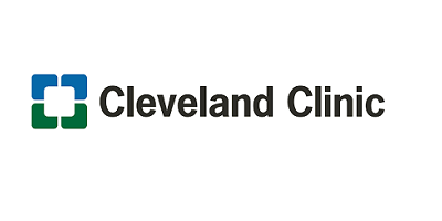 the logo for cleveland clinic is a green and black logo with a cross .