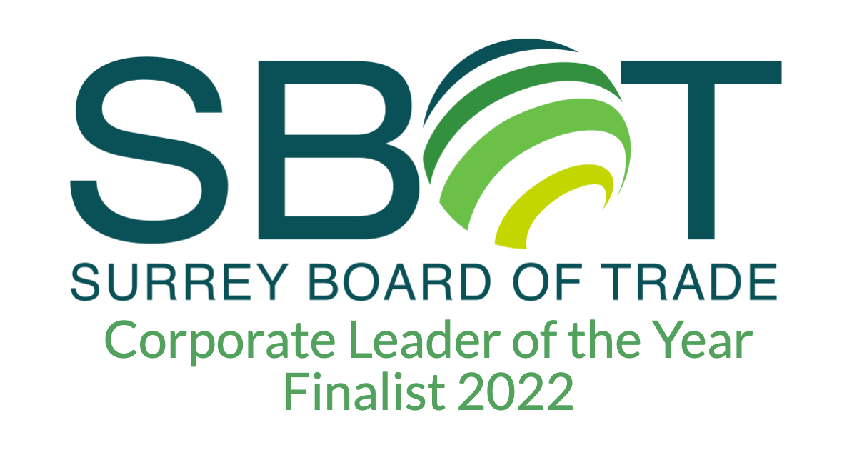 Surrey Board of Trade, Corporate Leader of the Year. Finalist 2022