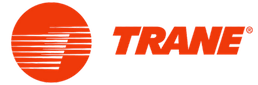 Trane logo with red circular emblem and red wordmark on a white background
