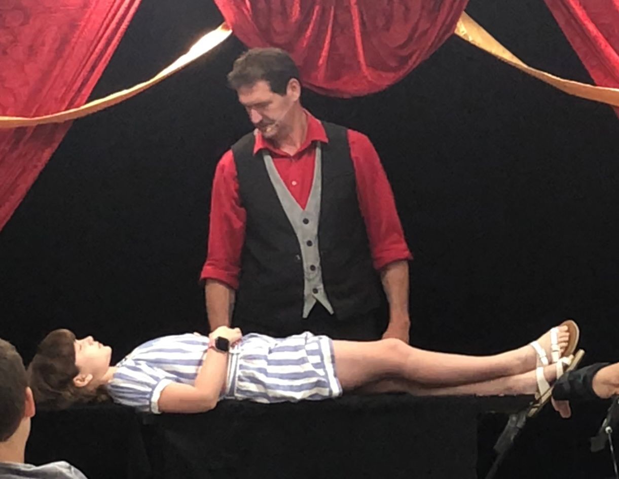 Mr. Renzi Performing With Volunteer From Audience