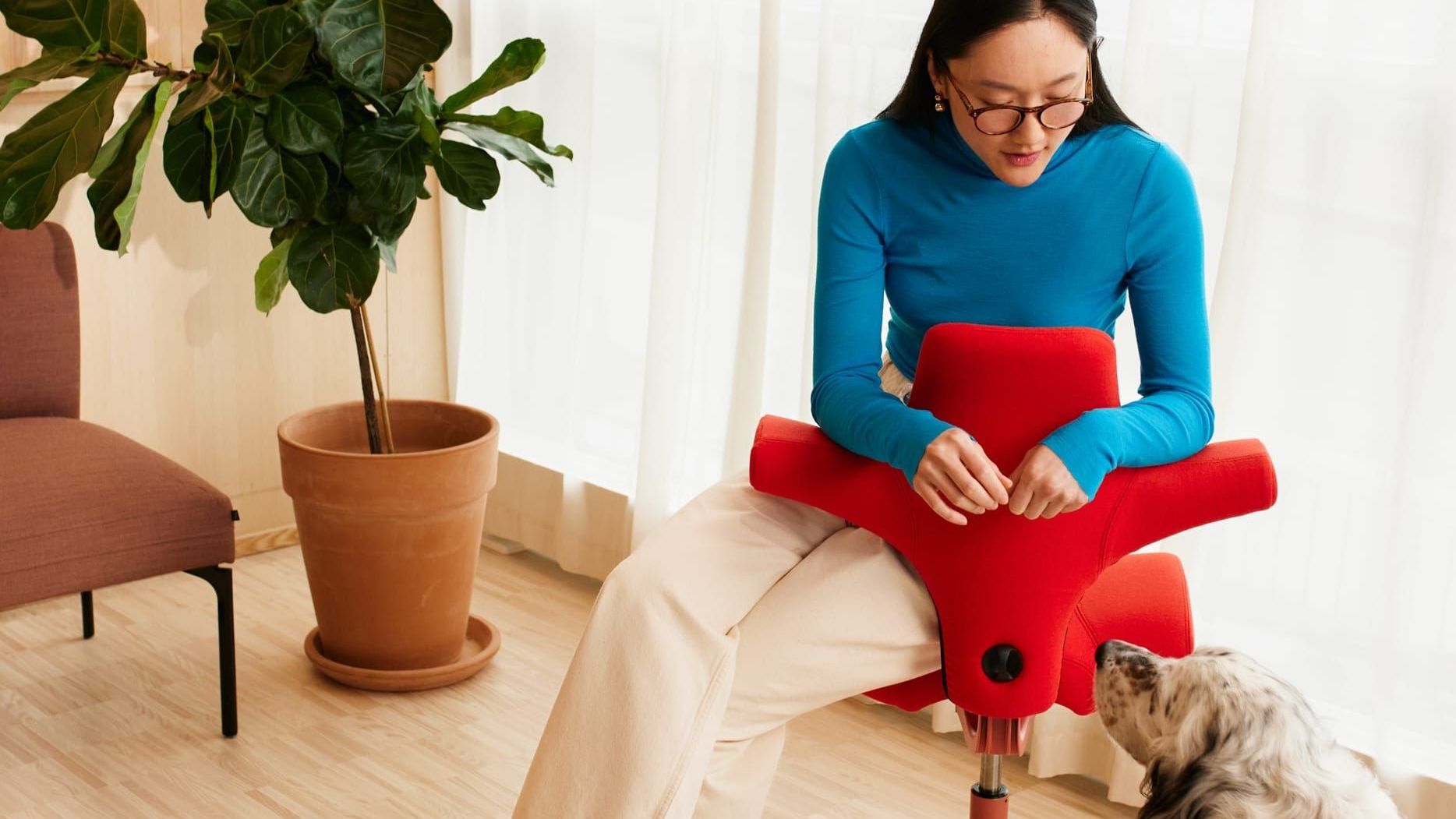 Hag Capisco office in rot mit hund