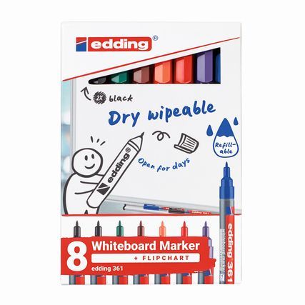 edding Whiteboardmarker 361 8 St./Pack.
