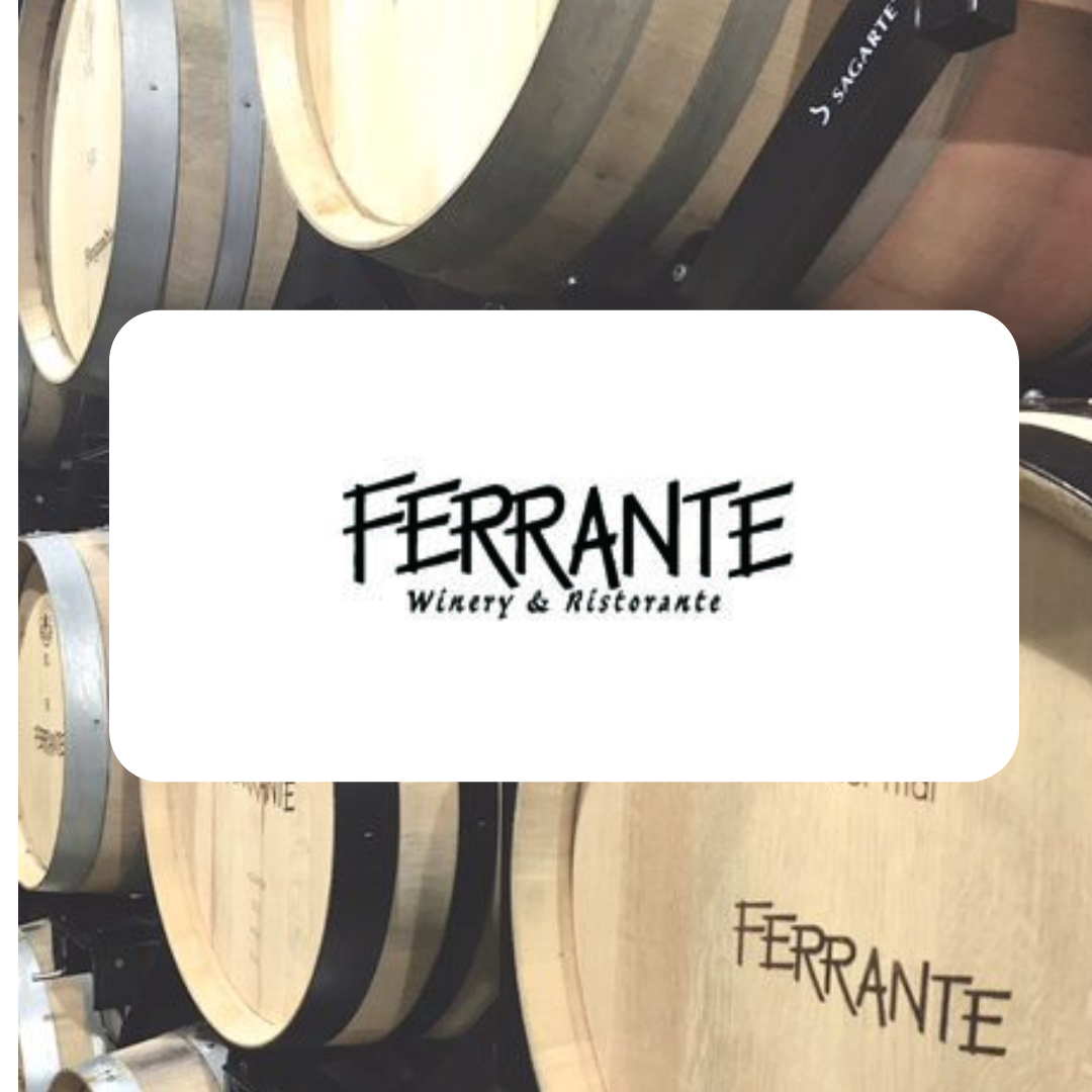 The word ferrante that is on a white background