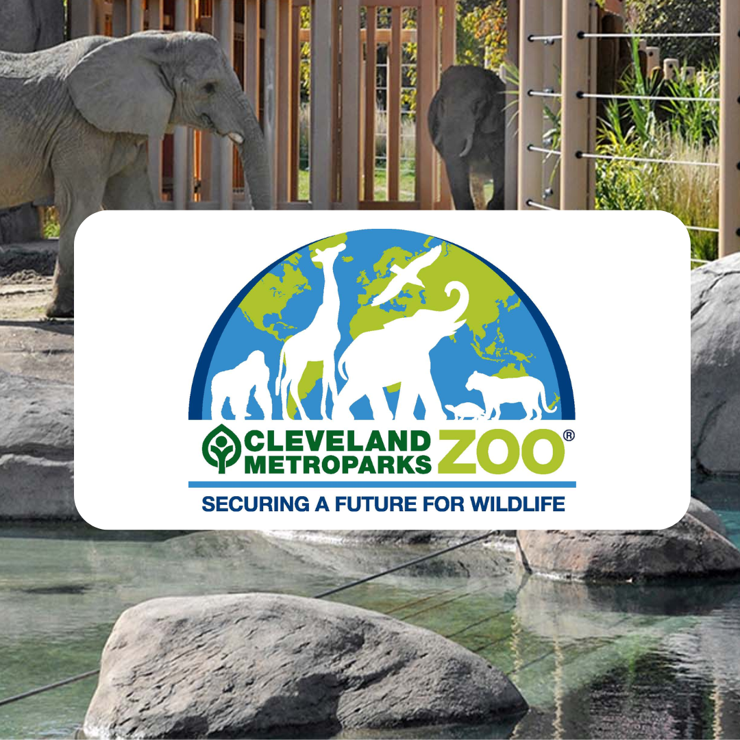 A logo for the cleveland metroparks zoo