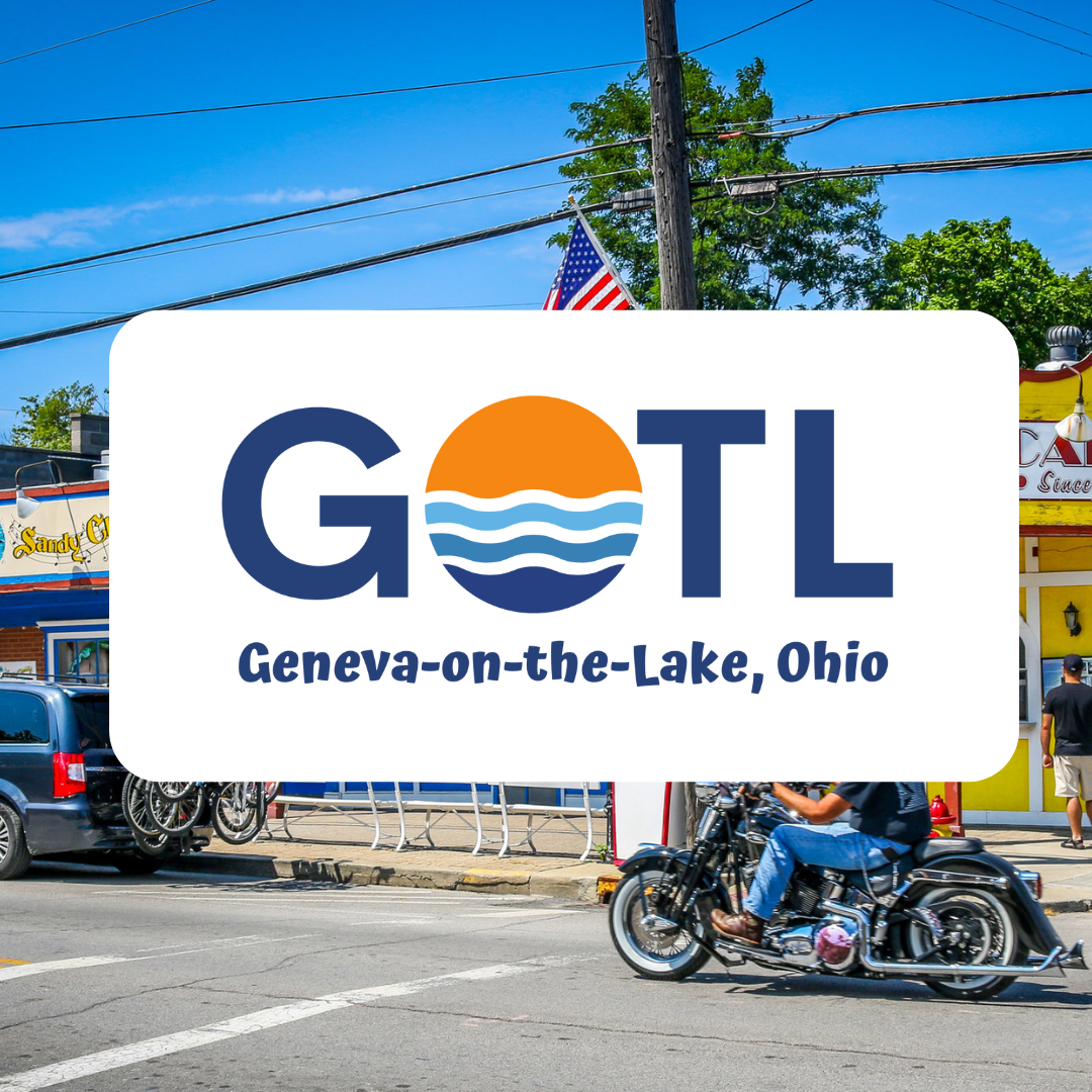 A logo for gotl geneva-on-the-lake ohio
