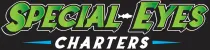 The logo for special eyes charters is green and white