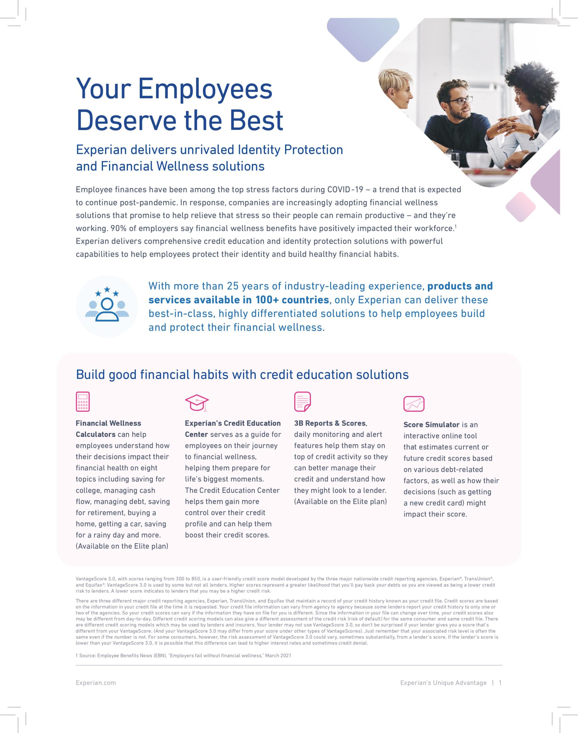 Experian Your Employees Deserve the Best