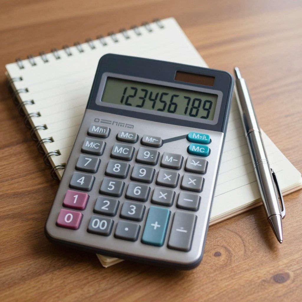 A calculator displaying 