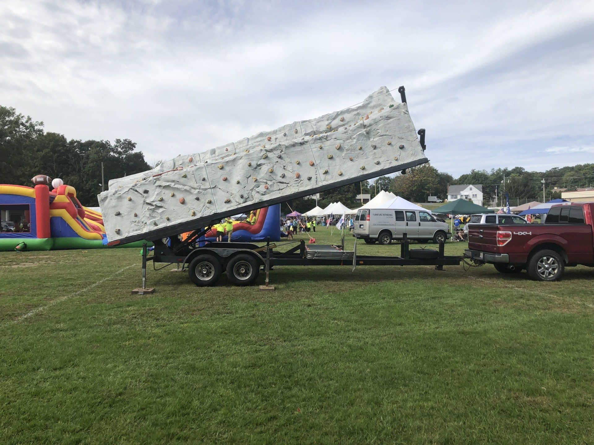 Portable Rock Wall On the Field — Chicopee, MA — Cliffhangers Portable Rock Climbing Wall