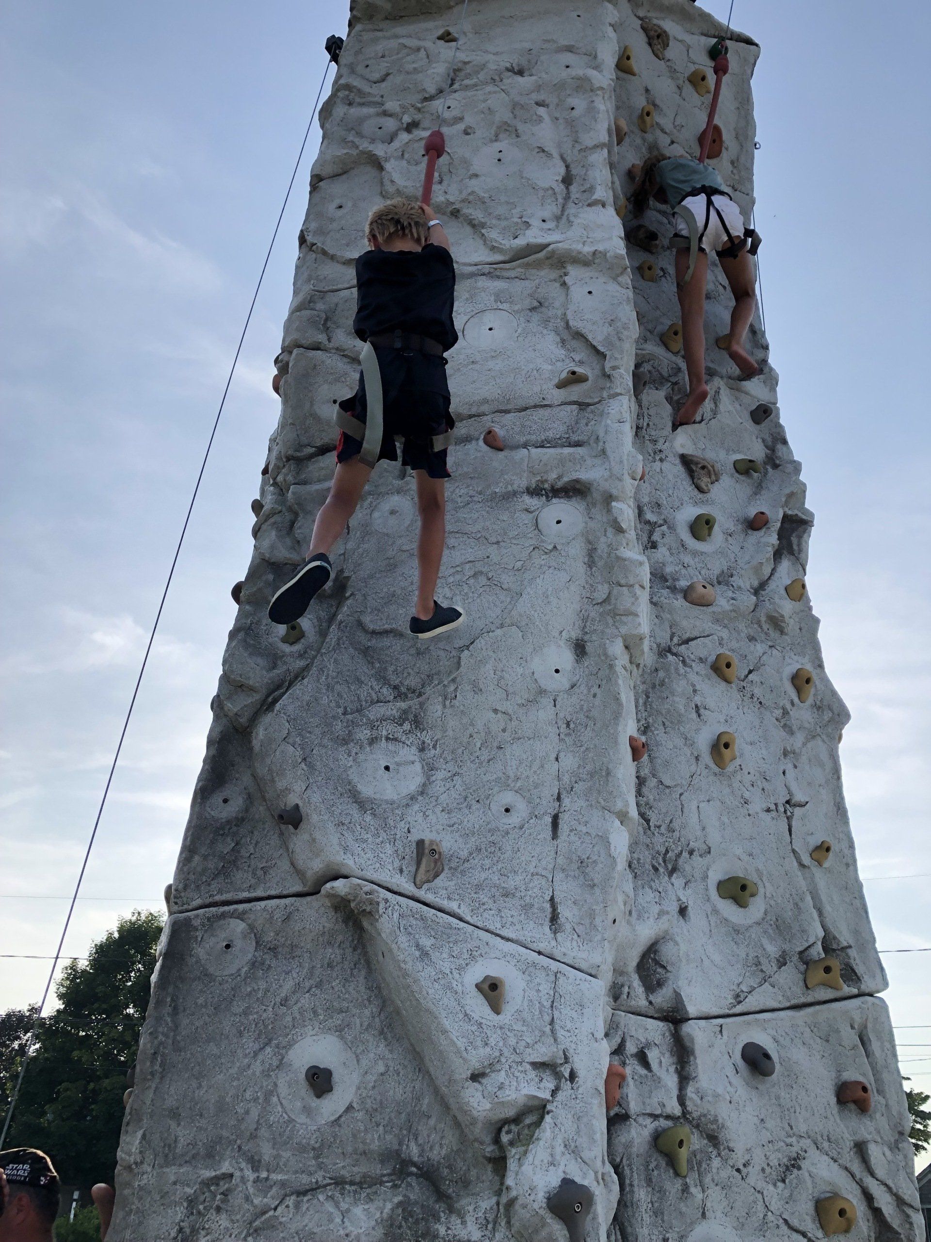 Children on The Wall Climbing — Chicopee, MA — Cliffhangers Portable Rock Climbing Wall