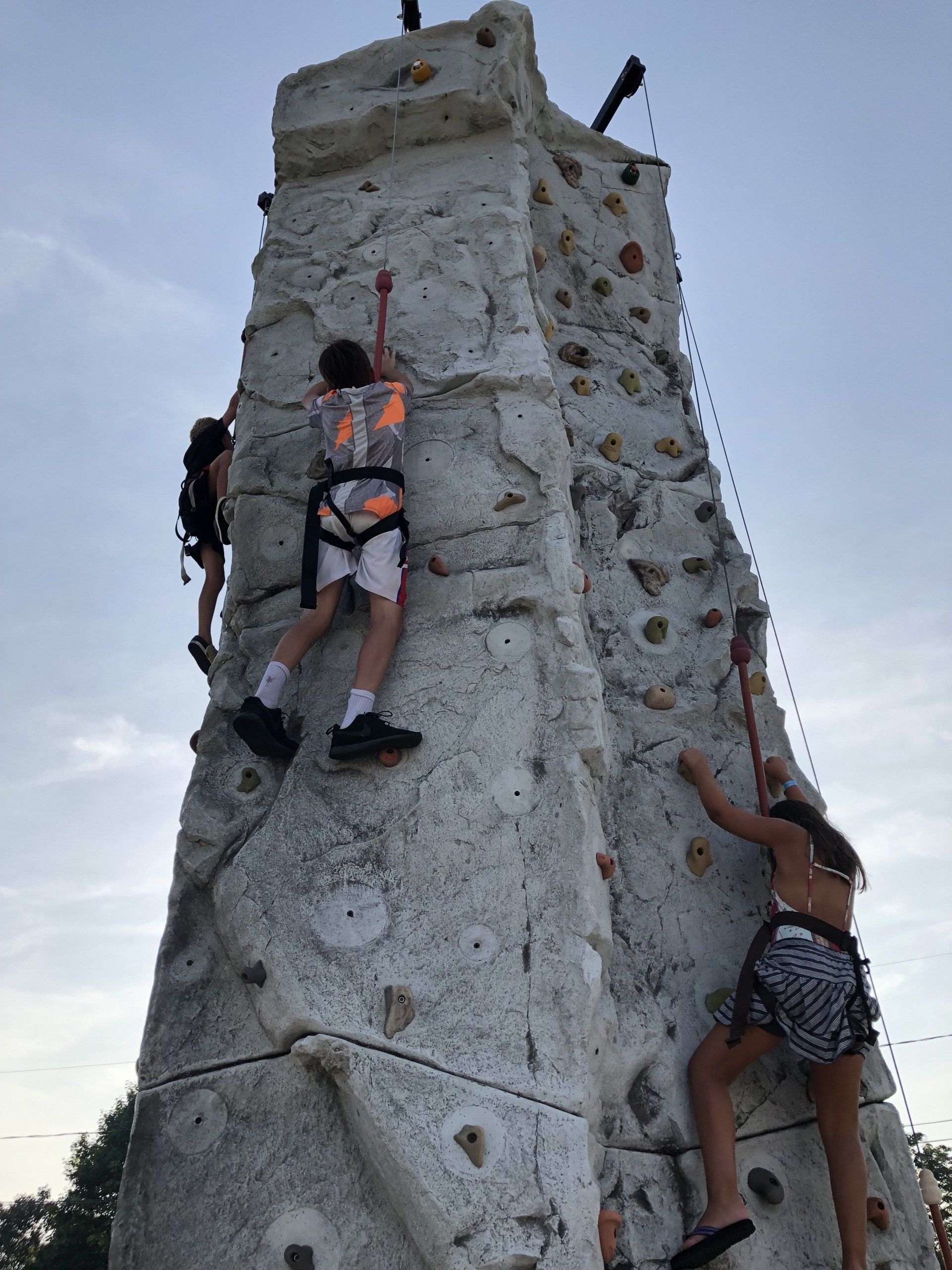 Children Climbing on A Rock Climbing Wall — Chicopee, MA — Cliffhangers Portable Rock Climbing Wall