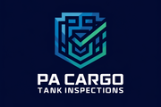 A blue and green logo for pa cargo tank inspections