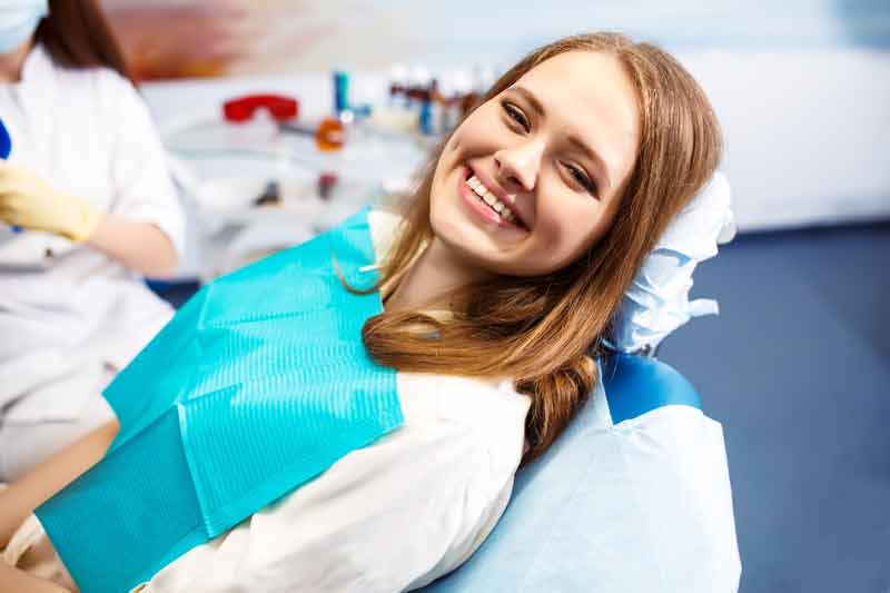 Paziente in attesa del check–up ortodontico
