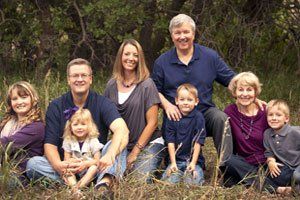 Family Dentistry — Dr. Bryce Lawrence with Family in Colorado Springs, CO