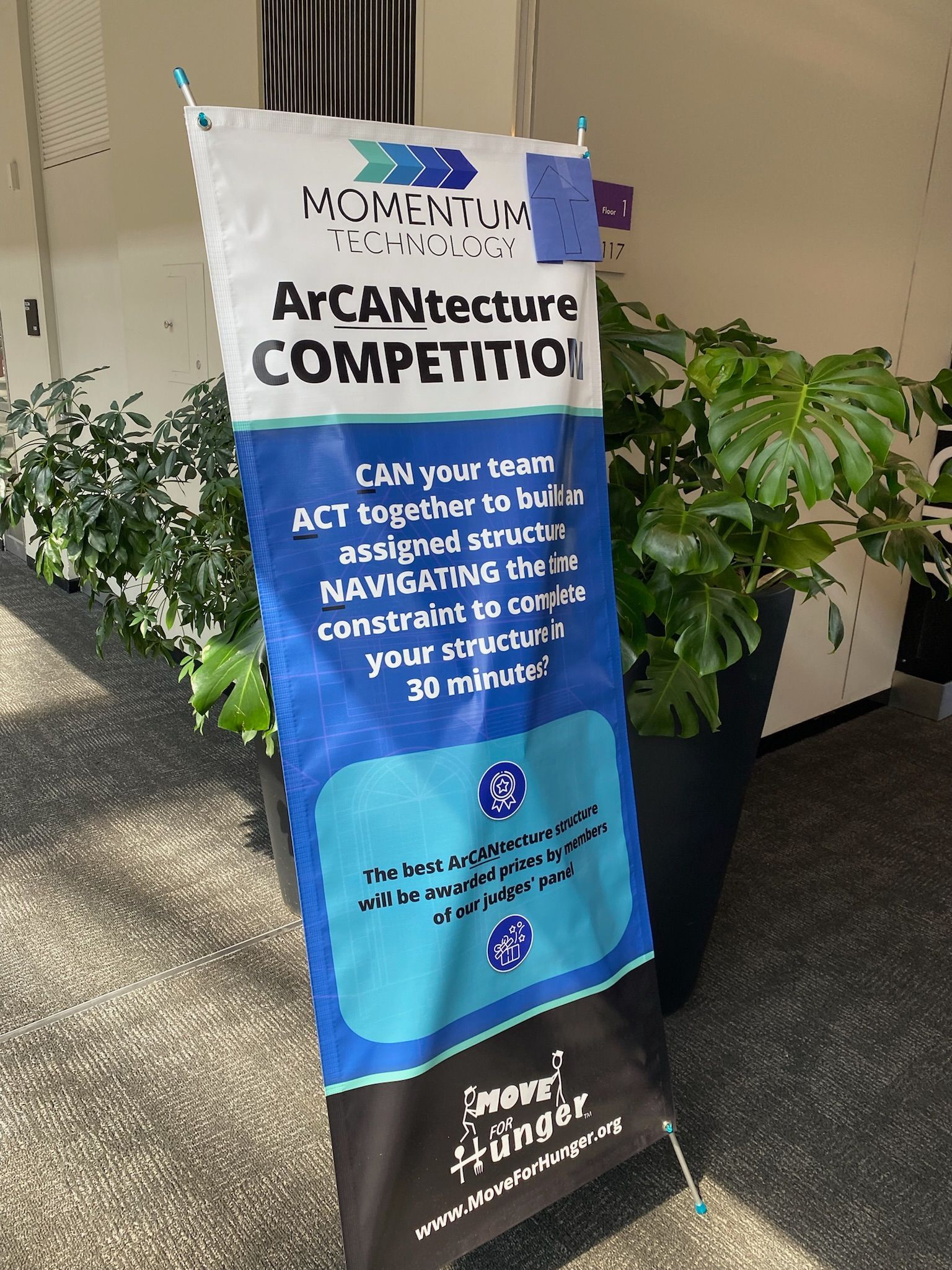 A banner that says ' arcanterture competition ' on it