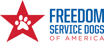 The logo for the freedom service dogs of america