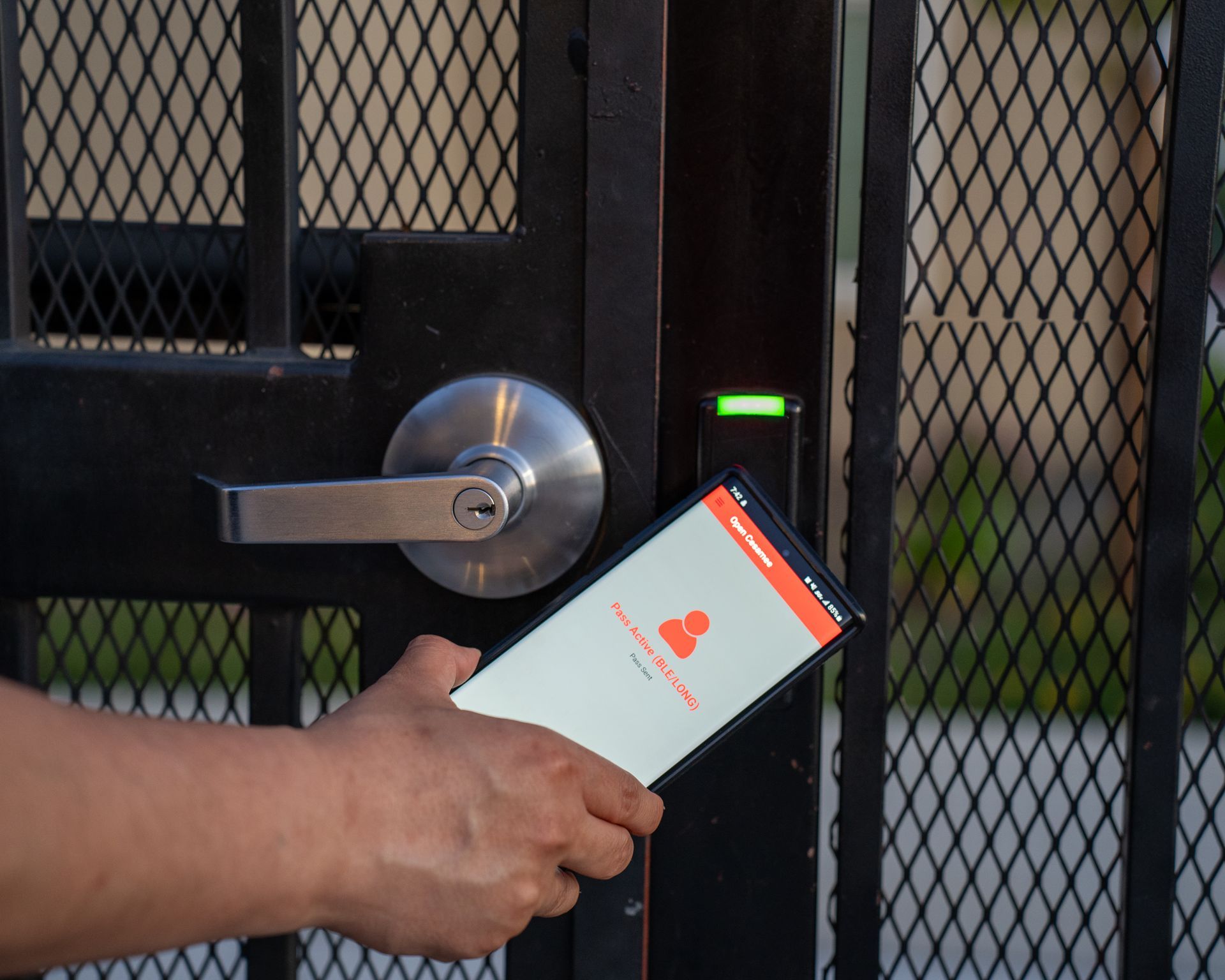 Phone app for gate access