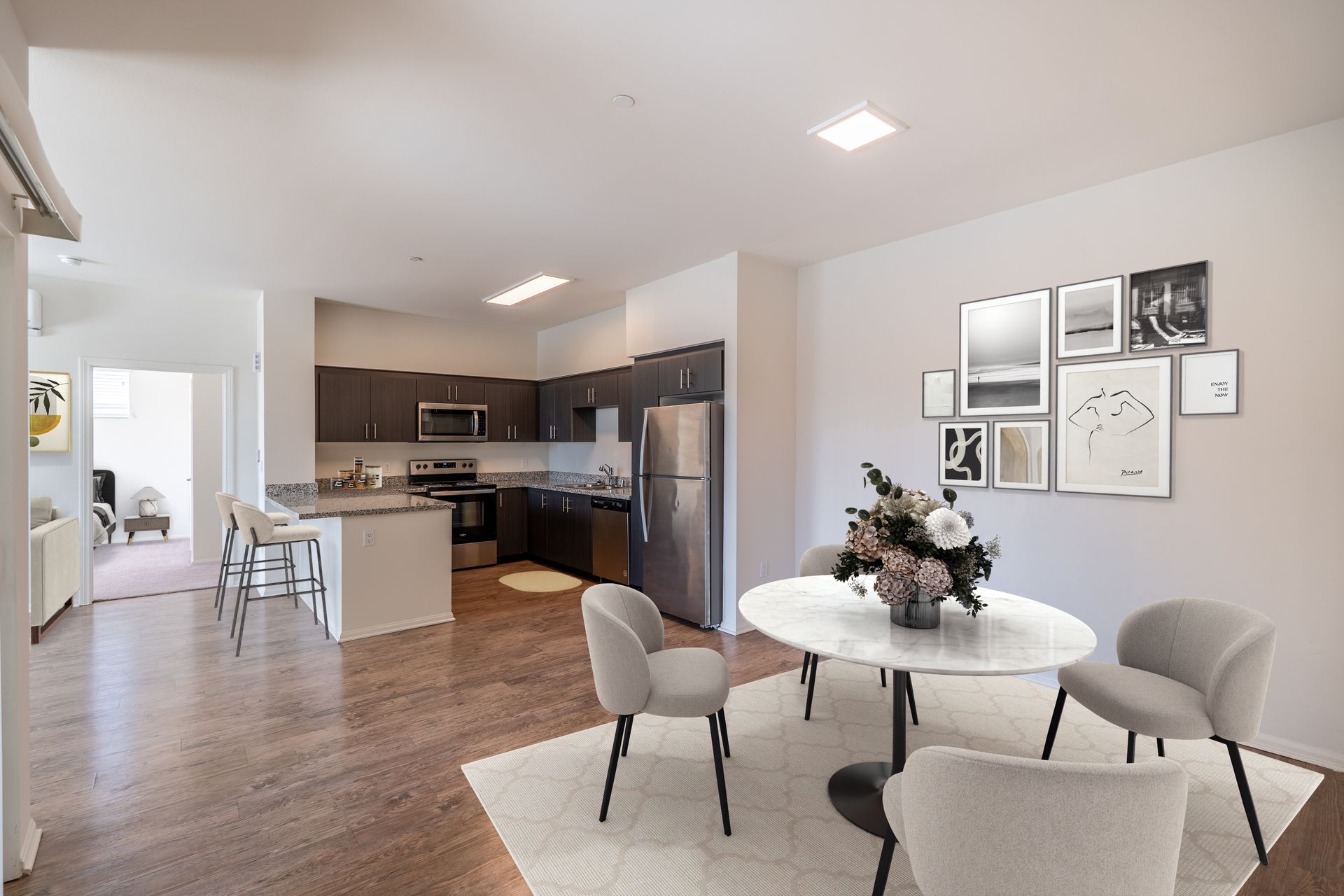 Dinning room and kitchen